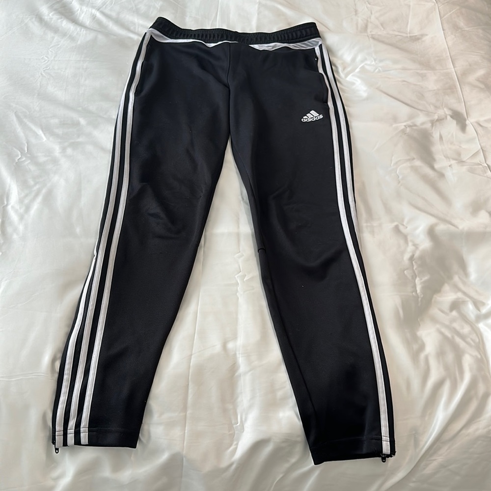 Adidas black training joggers
